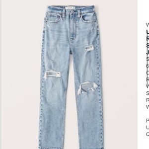 Ultra high rise ankle jeans